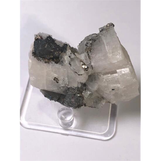 Carrollite & Chalcopyrite On Calcite