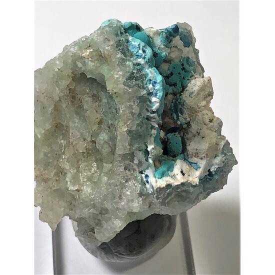 Shattuckite With Chrysocolla Aragonite Goethite & Quartz