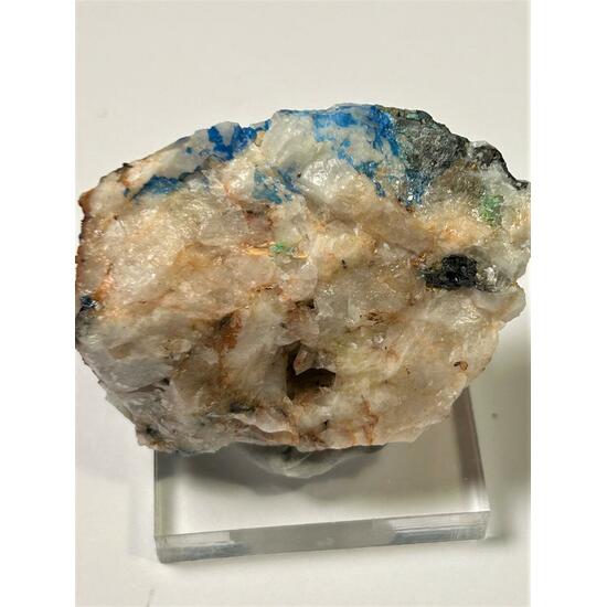 Linarite On Quartz