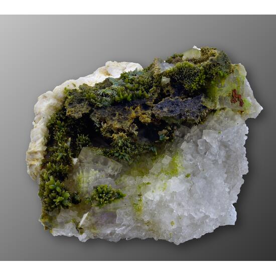 Pyromorphite On Fluorite