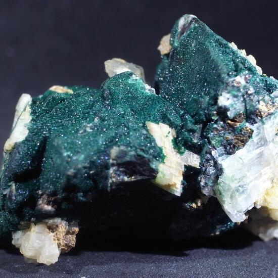 Malachite On Chalcopyrite