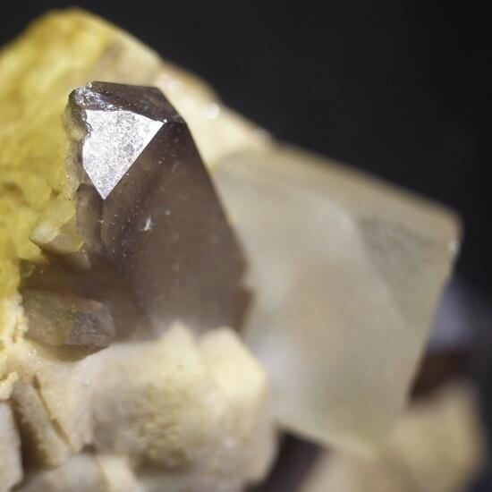 Fluorite Smoky Quartz & Microcline