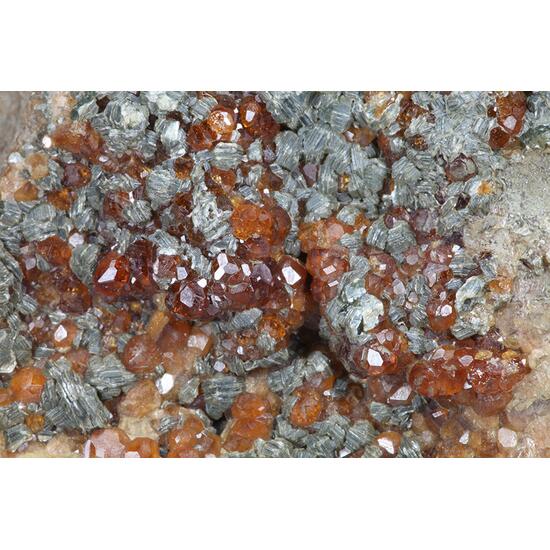 Grossular Var Hessonite Diopside & Clinochlore