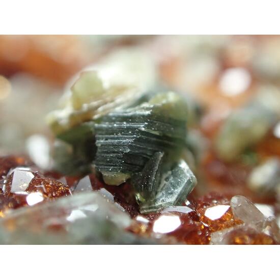 Hessonite Clinochlore & Diopside