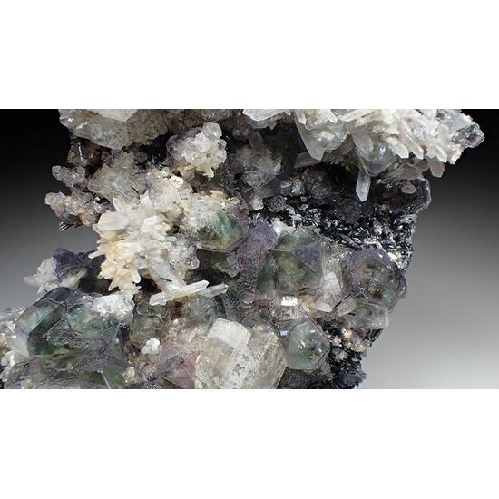 Fluorite & Goshenite & Quartz