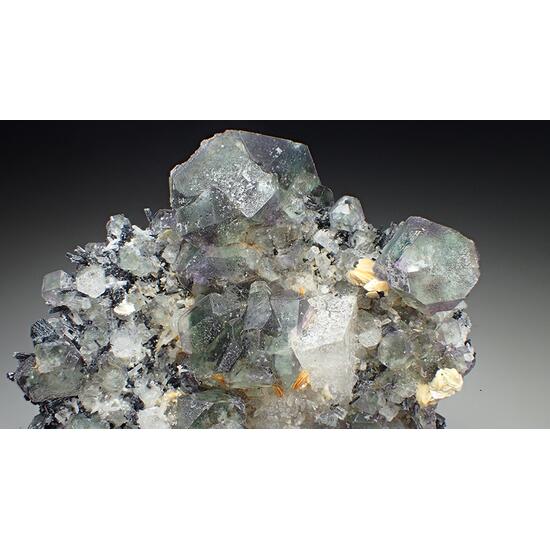 Fluorite & Goshenite & Quartz