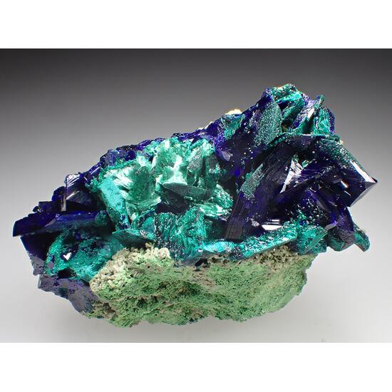 Azurite Brochantite Bayldonite & Olivenite