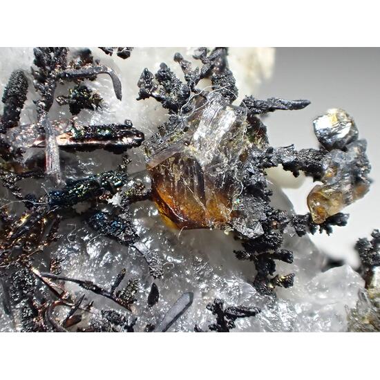 Native Silver Calcite & Sphalerite