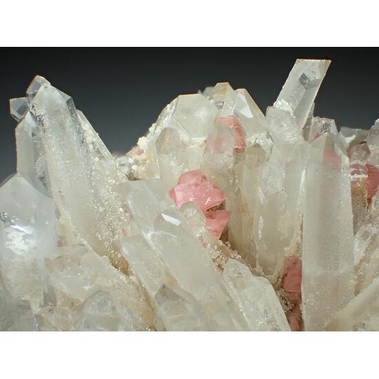 Rhodochrosite & Quartz