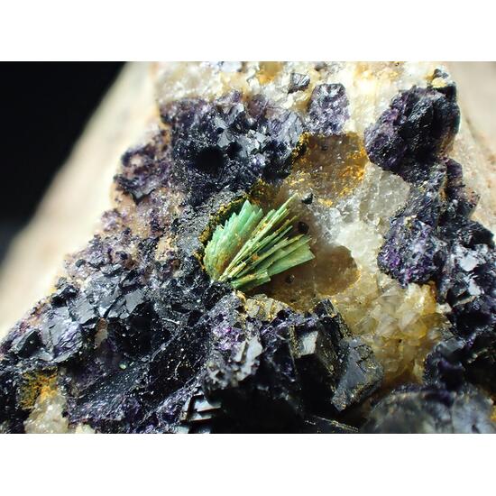 Torbernite & Fluorite