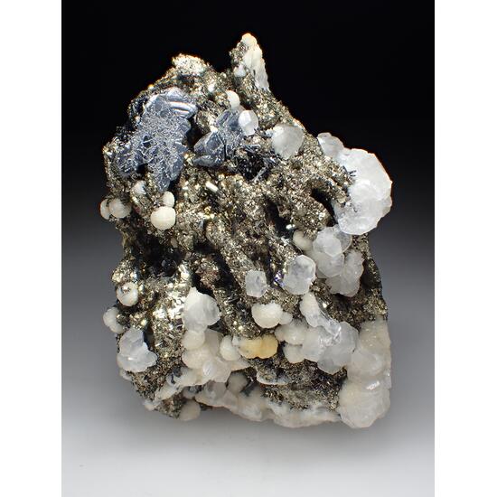 Bournonite Calcite & Pyrite Psm Pyrrhotite