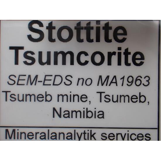 Stottite & Tsumcorite