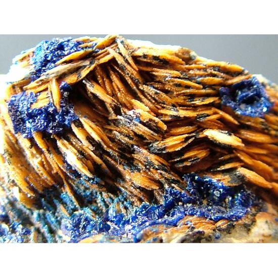 Azurite On Baryte