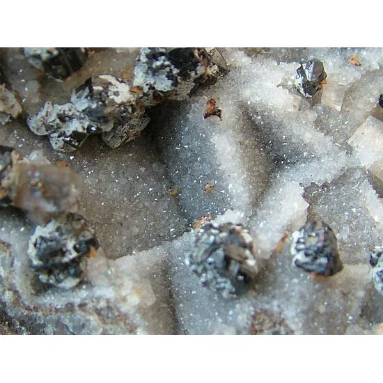Quartz Epimorphs Psm Fluorite With Fluorite Sphalerite & Brianyoungite