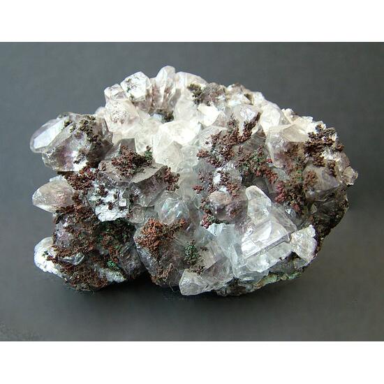 Native Copper With Calcite
