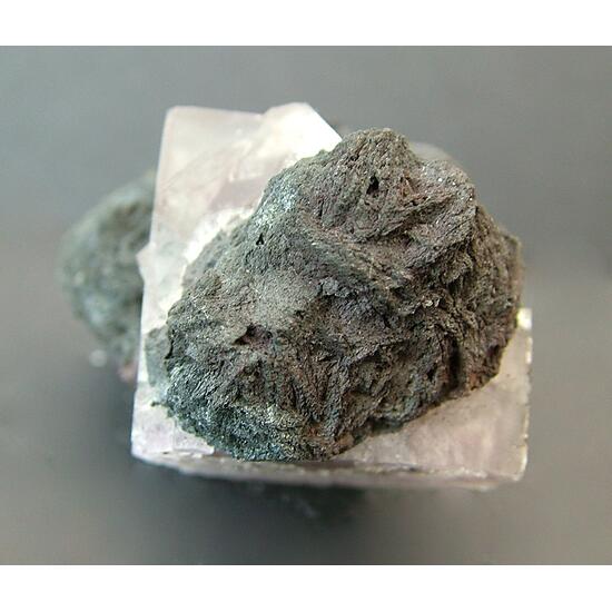 Fluorite With Goethite Psm Siderite