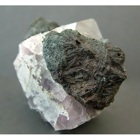 Fluorite With Goethite Psm Siderite