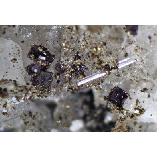Dawsonite Fluorite Marcasite & Calcite