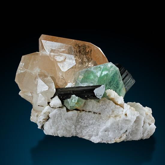 Topaz Fluorite Schorl