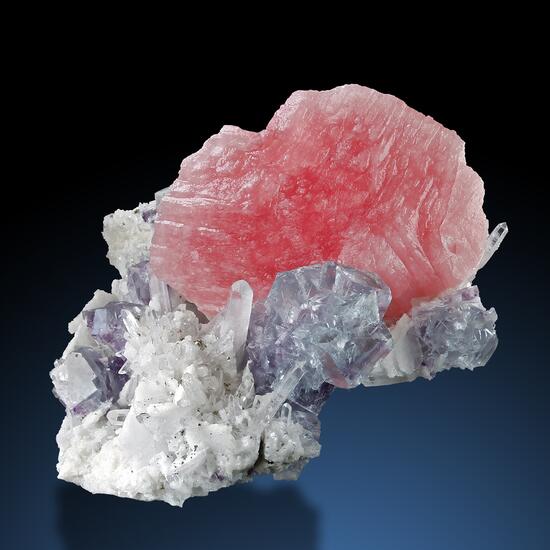 Rhodochrosite Fluorite & Quartz