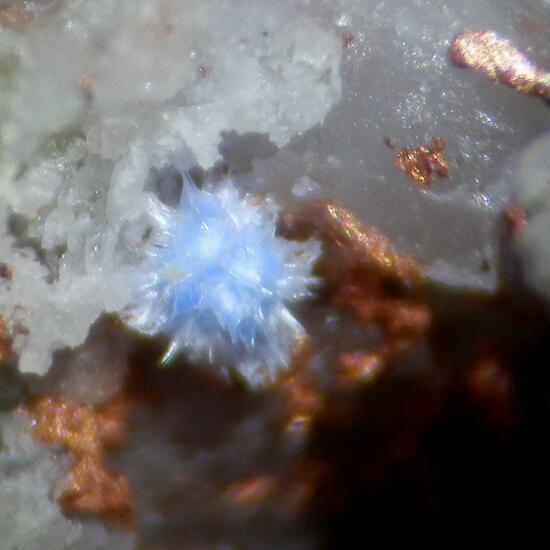 Cyanotrichite & Copper