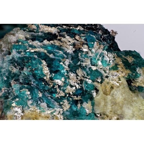 Native Silver & Chrysocolla