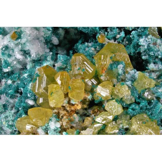 Herbertsmithite Wulfenite & Zincrosasite