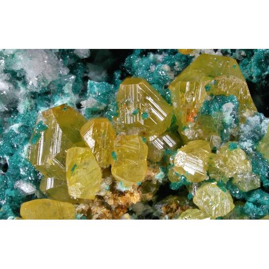 Herbertsmithite Wulfenite & Zincrosasite