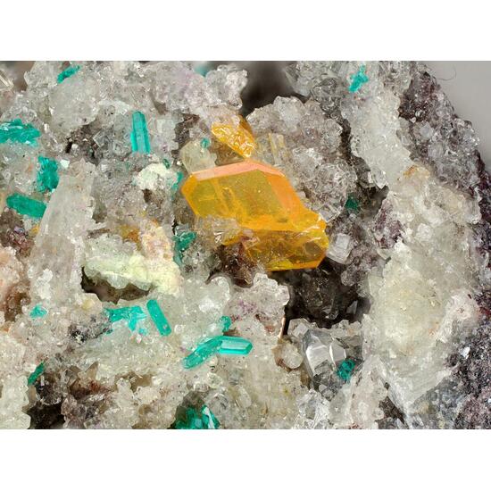 Macquartite Wulfenite & Dioptase