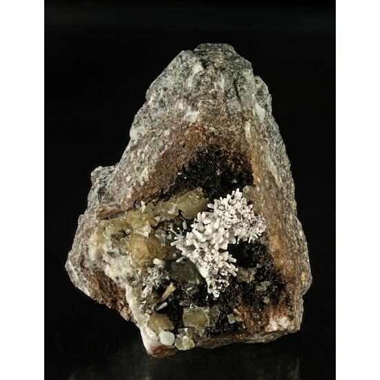 Burbankite Natrolite Gonnardite & Calcite