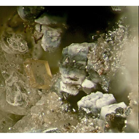 Anatase & Parisite-(Ce) Psm Donnayite Group With Catapleiite