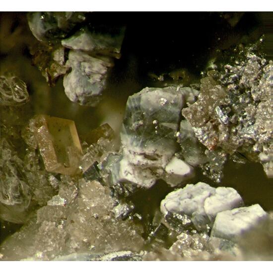 Anatase & Parisite-(Ce) Psm Donnayite Group With Catapleiite