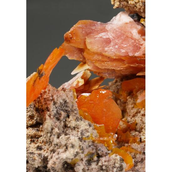 Wulfenite With Baryte