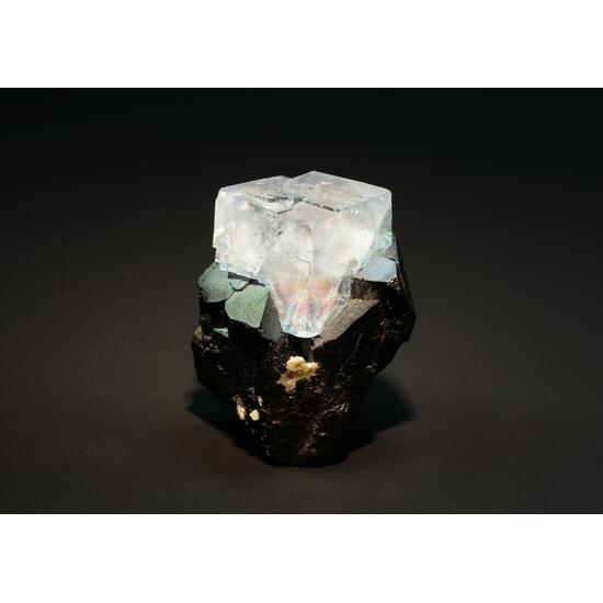 Fluorite On Ferberite