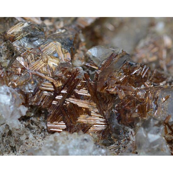 Quartz With Rutile Sagenite