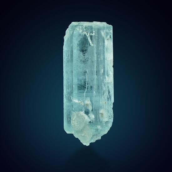 Aquamarine With Tourmaline