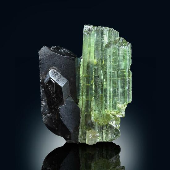 Tourmaline With Smoky Quartz