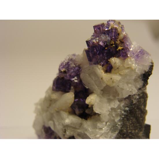 Fluorite On Calcite