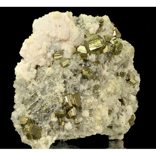 Rhodochrosite Pyrite & Quartz