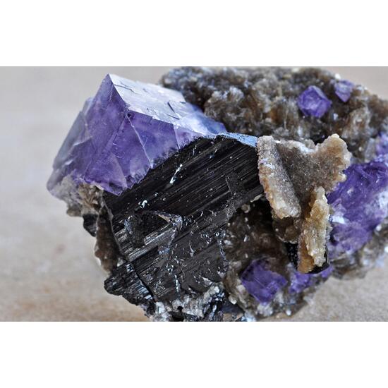 Wolframite & Fluorite