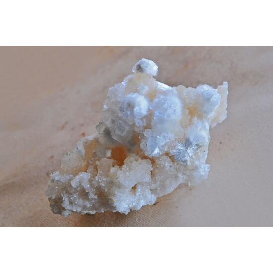 Okenite & Apophyllite On Calcite