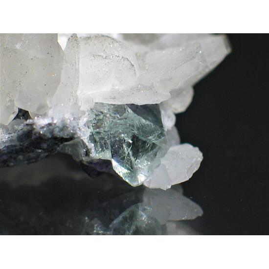 Heulandite-Ba On Calcite & Fluorite