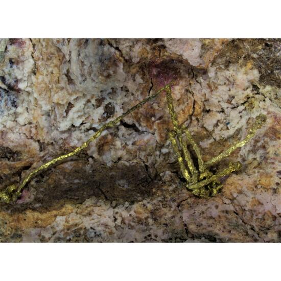 Gold & Electrum On Erythrite