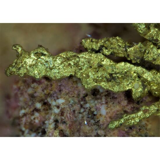 Gold & Electrum On Erythrite