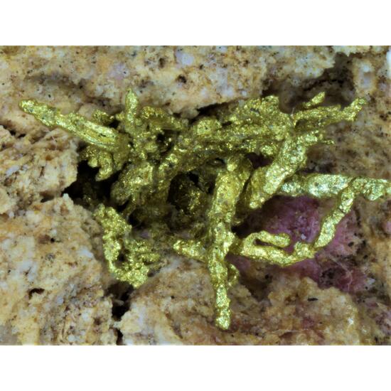 Gold & Electrum On Erythrite