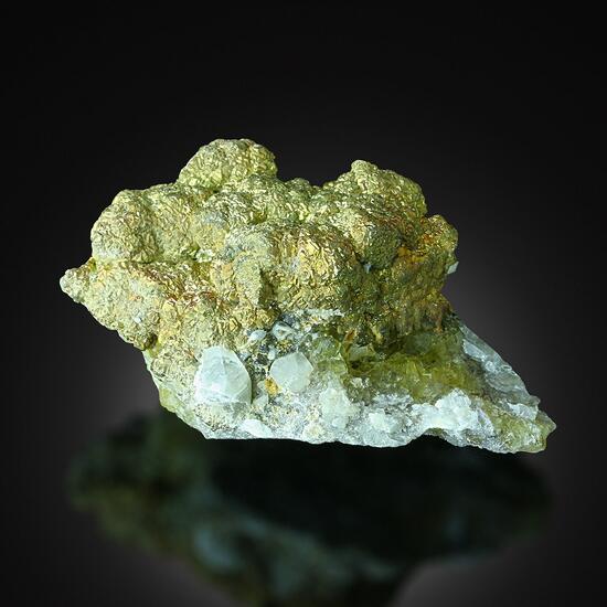 Pyrite On Fluorite With Calcite