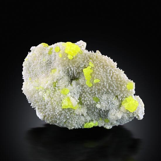 Native Sulphur With Aragonite