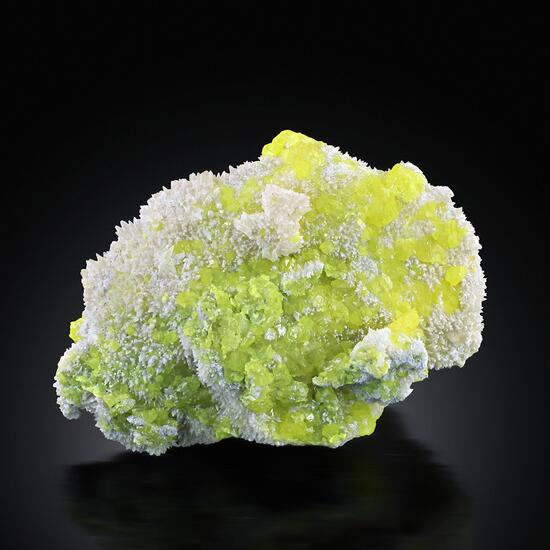 Native Sulphur With Aragonite