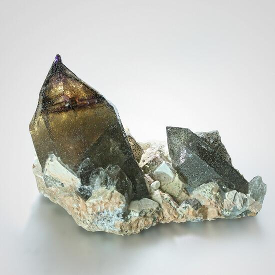 Amethyst On Feldspar