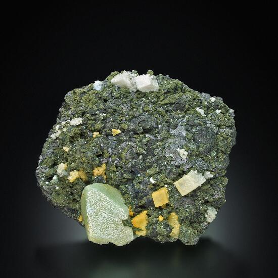 Scheelite With Magnetite Calcite & Quartz